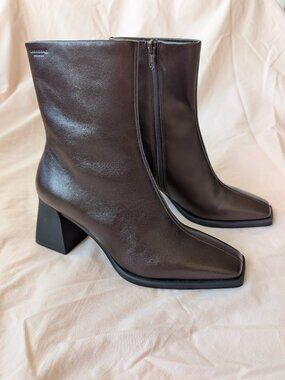 VAGABOND Hedda Square-Toe Block Heel Boot | EU 37/US 7